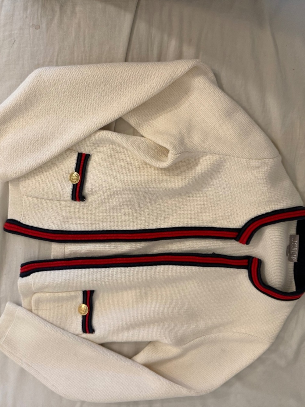 White cardigan fancy
